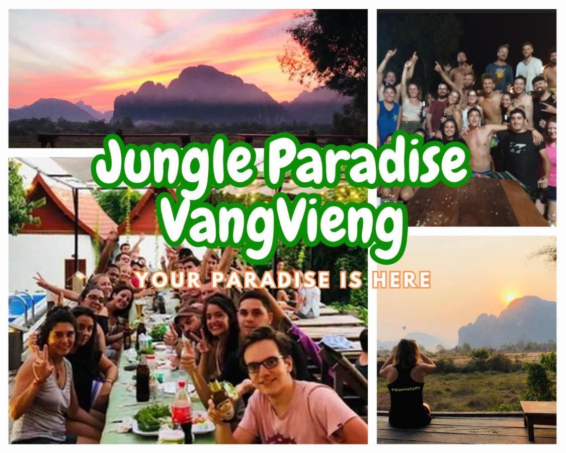 Jungle Paradise Vangvieng - Bungalows Ванг-В'єнг Екстер'єр фото